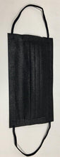 Load image into Gallery viewer, Black 3 Ply Masks Box of 50, $0.07/mask