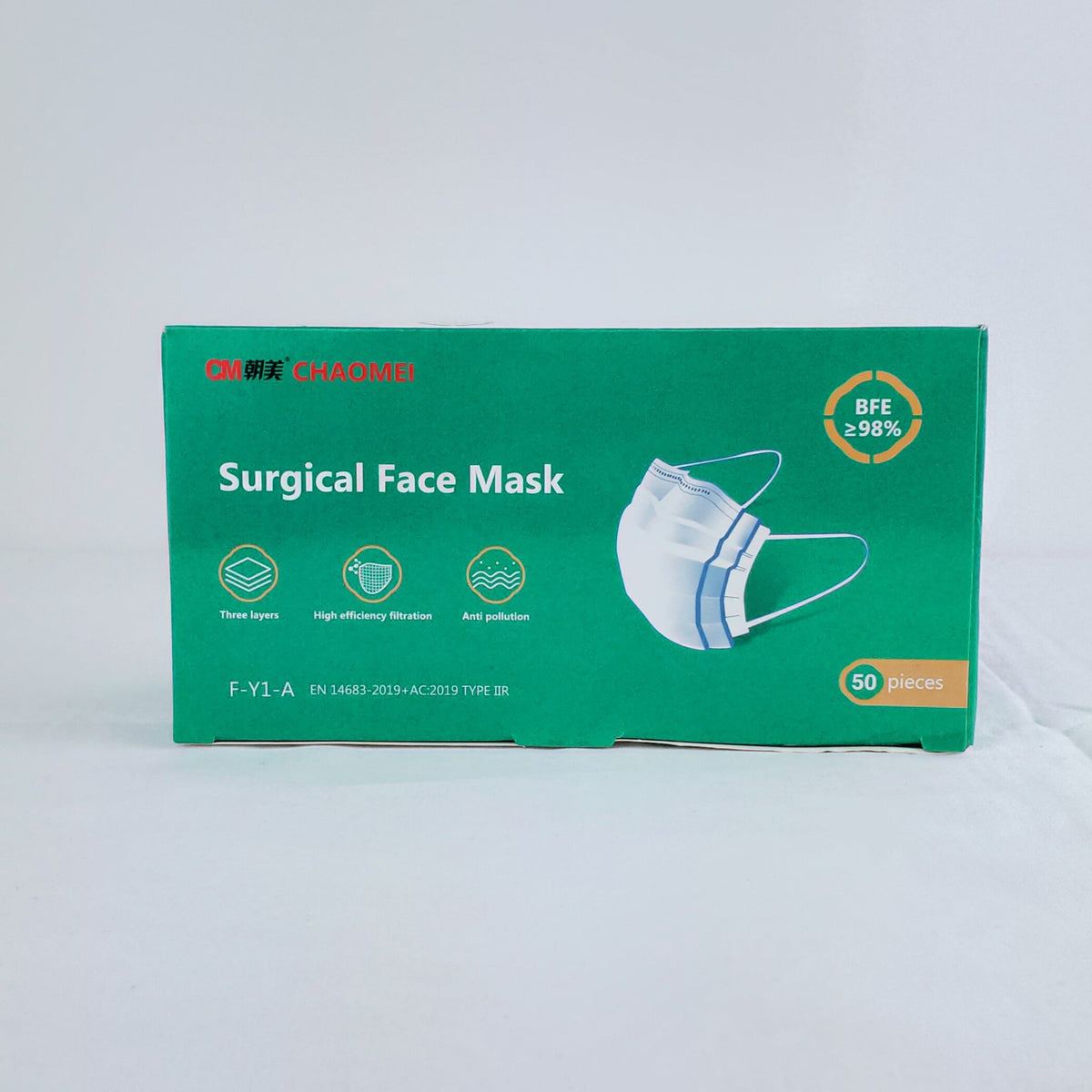 3-Ply Blue Surgical Disposable Face Mask ASTM Level 2 98
