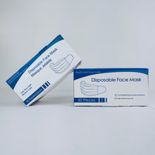 Load image into Gallery viewer, 3 Ply Masks Box of 50, $0.06/mask