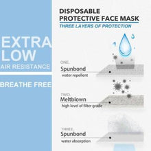 Load image into Gallery viewer, 100 BOX SPECIAL - 3 Ply Masks in Box of 50, $0.06/MASK