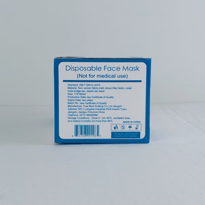 100 BOX SPECIAL - 3 Ply Masks in Box of 50, $0.06/MASK